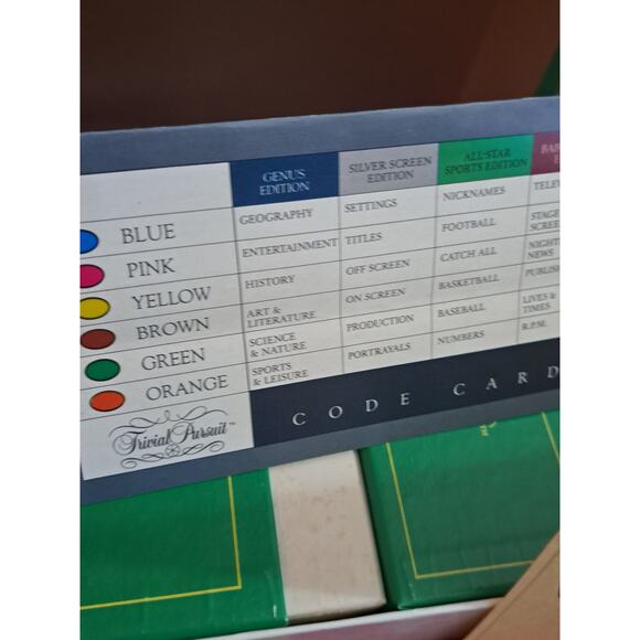 Trivia Pursuit All-Star Sports Edition Subsidiary Card set 1983 edition - Picture 6 of 7